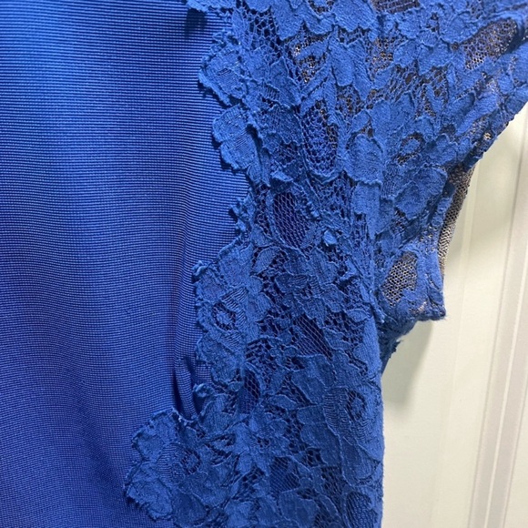 Adrianna Papell blue lace dress - Picture 3 of 5